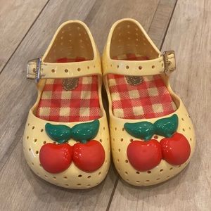 Mini Melissa Cherry Shoes Size 6